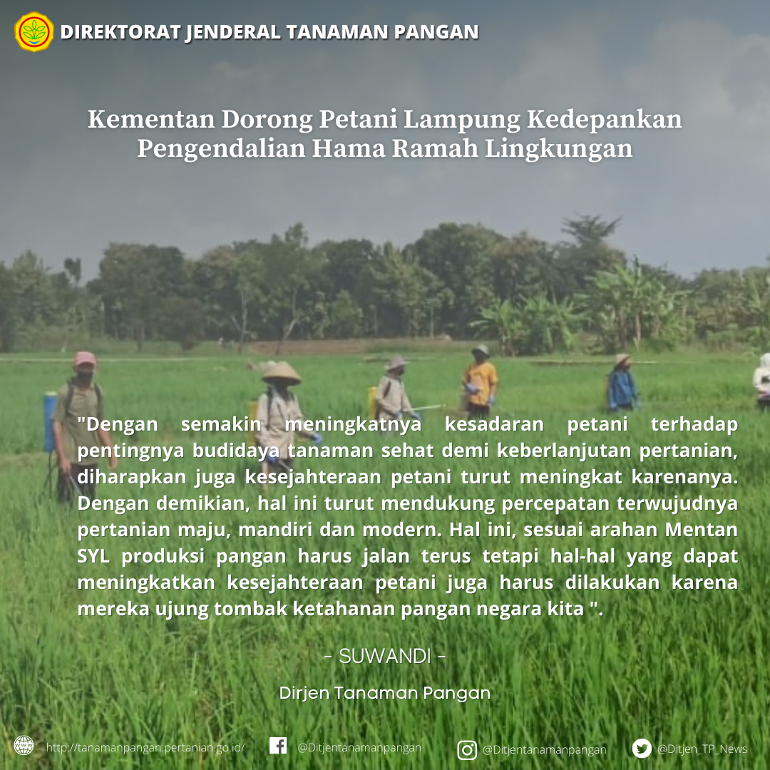 Kementan Dorong Petani Lampung Kedepankan Pengendalian Hama Ramah Lingkungan